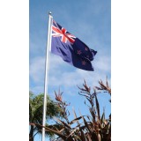 FP-05 Flagpole 4.9m (16Ft) + FREE NZ Flag + BONUS Flag